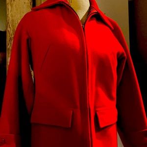 VINTAGE- Woolrich Red Wool Pea Coat